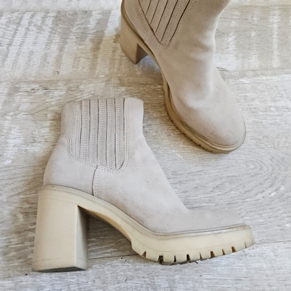 Dolce Vita Caster H2O Women's Suede Block Heel Ankle Boots - Picture 4 of 12